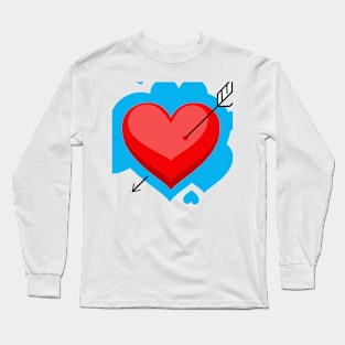 Heart Valentine Long Sleeve T-Shirt